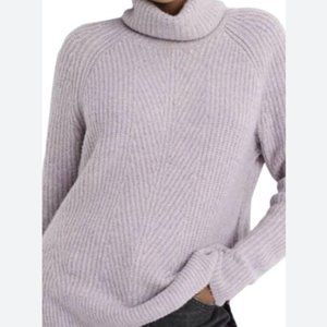Madewell Mercer Lavender Turtleneck Sweater